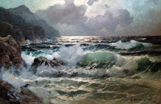 Seascape 30x30 Original Painting by Alex Dzigurski Seascape 30x30 Original Painting by Alex Dzigurski