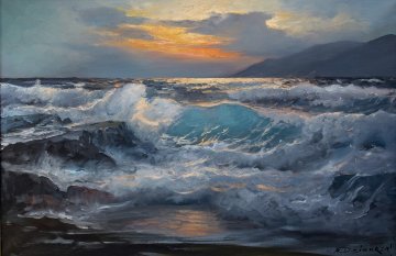Untitled Seascape 30x42 Original Painting - Alex Dzigurski Untitled Seascape 30x42 Original Painting - Alex Dzigurski