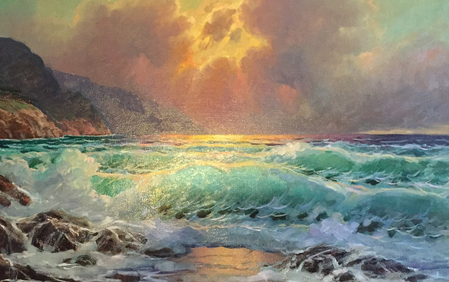 Sunset Over Carmel Original Painting by Alex Dzigurski II
