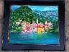 Varenna, Lake Como 31x37 - Italy Original Painting by Alex Dzigurski II - 1