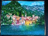 Varenna, Lake Como 31x37 - Italy Original Painting by Alex Dzigurski II - 2