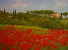 Tuscan Poppies, Italy 2010 14x18 Original Painting by Alex Dzigurski II - 1 Tuscan Poppies, Italy 2010 14x18 Original Painting by Alex Dzigurski II - 1
