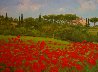Tuscan Poppies Painting, Italy 2010 14x18 Original Painting by Alex Dzigurski II - 1