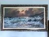 Untitled Seascape 31x55 Original Painting by Alex Dzigurski Sr. - 1