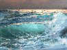 Untitled Seascape 31x55 Original Painting by Alex Dzigurski Sr. - 3
