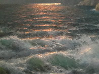 Rugged Coast California 44x34 Huge Original Painting by Alex Dzigurski Sr. - 7 Rugged Coast California 44x34 Huge Original Painting by Alex Dzigurski Sr. - 7