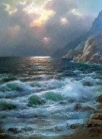 Rugged Coast California 44x34 Huge Original Painting by Alex Dzigurski Sr. - 0 Rugged Coast California 44x34 Huge Original Painting by Alex Dzigurski Sr. - 0