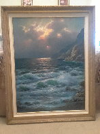 Rugged Coast California 44x34 Huge Original Painting by Alex Dzigurski Sr. - 2 Rugged Coast California 44x34 Huge Original Painting by Alex Dzigurski Sr. - 2