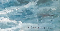 Untitled Seascape 1960 30x42 Huge Original Painting by Alex Dzigurski Sr. - 2