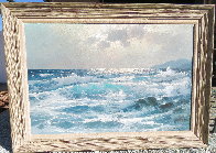 Untitled Seascape 1960 30x42 Huge Original Painting by Alex Dzigurski Sr. - 1