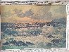 Coastline Seascape 28x40 - Huge Original Painting by Alex Dzigurski Sr. - 1