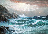 Untitled Seascape 14x20 Original Painting by Alex Dzigurski Sr. - 0