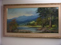 Landscape (Colorado Lowland) 1960 30x54 Super Huge Original Painting by Alex Dzigurski Sr. - 1 Landscape (Colorado Lowland) 1960 30x54 Super Huge Original Painting by Alex Dzigurski Sr. - 1