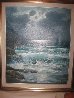 Pacific Moonlight, Carmel  1974 29x25 Original Painting by Alex Dzigurski Sr. - 1