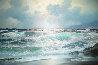 Pacific Ocean At Malibu 33x41 Original Painting by Alex Dzigurski Sr. - 0