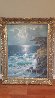 Untitled Seascape 49x39 Huge Original Painting by Alex Dzigurski Sr. - 1