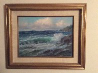 Pacific Ocean 1977 12x16 Original Painting by Alex Dzigurski Sr. - 1 Pacific Ocean 1977 12x16 Original Painting by Alex Dzigurski Sr. - 1