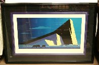 Three Horses 1987 Huge Limited Edition Print by Eyvind Earle - 3 Three Horses 1987 Huge Limited Edition Print by Eyvind Earle - 3