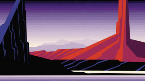 Beneath a Silent Sky 1992 - New Mexico Limited Edition Print - Eyvind Earle