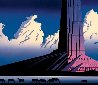 Purple Monument 1986 Limited Edition Print by Eyvind Earle - 0 Purple Monument 1986 Limited Edition Print by Eyvind Earle - 0