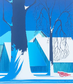 Turquoise 1983 Limited Edition Print - Eyvind Earle Turquoise 1983 Limited Edition Print - Eyvind Earle