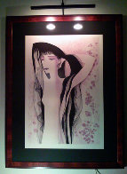 Girl With Raven Hair 1981 Limited Edition Print by Eyvind Earle - 1 Girl With Raven Hair 1981 Limited Edition Print by Eyvind Earle - 1