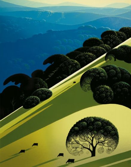 ス*カ様 【絵画】Eyvind Earle 風景画/アイベン・アール/サマー・デ Eyvind Earle Summer Limited Edition Serigraph by Eyvind Earle
