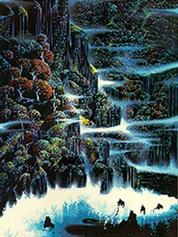 Ocean Cliffs  1991 - California Limited Edition Print - Eyvind Earle