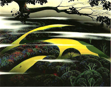 Untitled Landscape 1997 Limited Edition Print - Eyvind Earle Untitled Landscape 1997 Limited Edition Print - Eyvind Earle