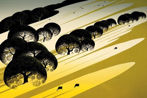 Cattle Country Limited Edition Print - Eyvind Earle