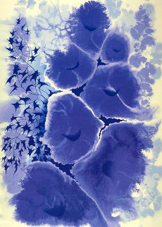 Mauve Flora PP 1997 Limited Edition Print - Eyvind Earle Mauve Flora PP 1997 Limited Edition Print - Eyvind Earle