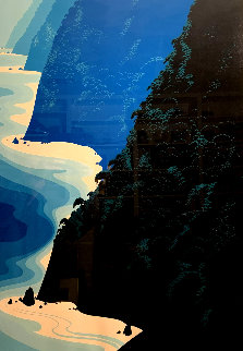 Blue Big Sur Coast Limited Edition Print - Eyvind Earle Blue Big Sur Coast Limited Edition Print - Eyvind Earle