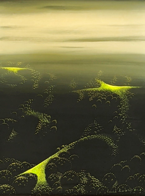 From Where I Stood 1997 21x18 Original Painting by Eyvind Earle