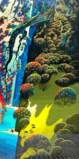 Enchanted Coast 1970 Super Huge Limited Edition Print - Eyvind Earle Enchanted Coast 1970 Super Huge Limited Edition Print - Eyvind Earle