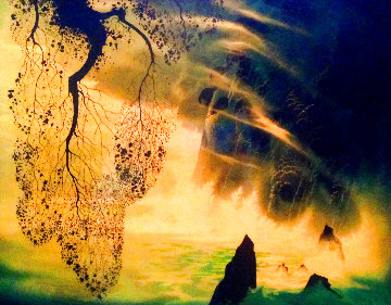 Swirl of Fog 1976 28x32 Original Painting - Eyvind Earle