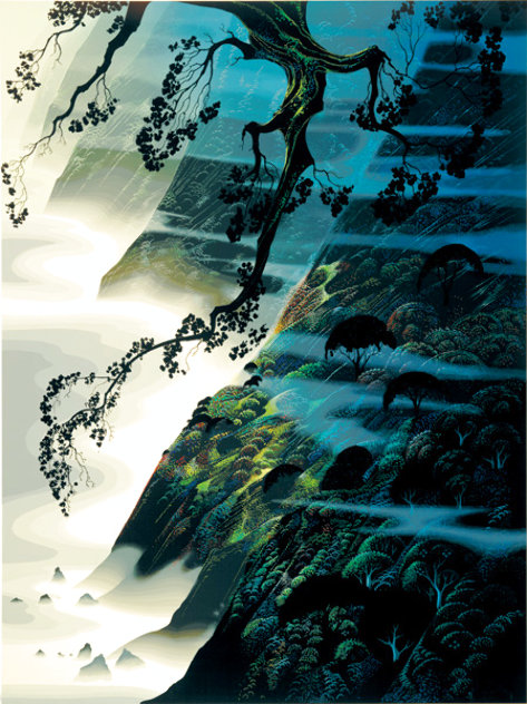 Sea Wind And Fog 1988 - Huge Limited Edition Print by Eyvind Earle