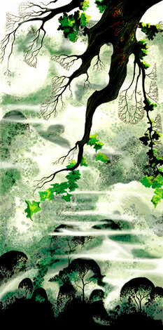 Fog Bound E 1998 - Huge - San Francisci, California Limited Edition Print - Eyvind Earle