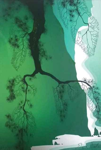 Sea Cliffs and Pine Branch 2000 Limited Edition Print by Eyvind Earle