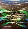 Green Fields 1995 60x60 - Huge Original Painting by Eyvind Earle - 2