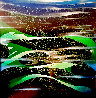 Green Fields 1995 60x60 - Huge Original Painting by Eyvind Earle - 0