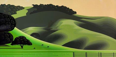 Soft Green Meadows AP 1992 Limited Edition Print - Eyvind Earle