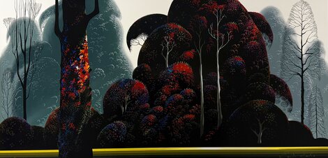 Crimson Eucalyptus 1998 Limited Edition Print - Eyvind Earle