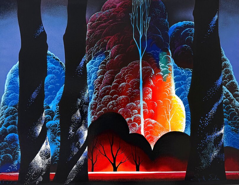 Eyvind Earle Forest Symphony 作品森のシンフォニー Eyvind Earle | Gothic Forest (1980) | Available for Sale | Artsy