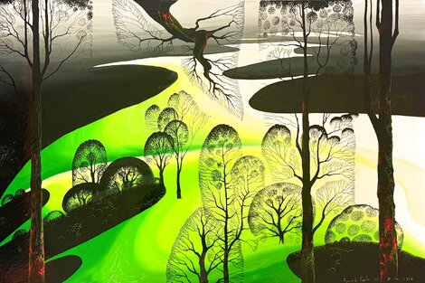 Early Spring 1998 36x48 - Oil on Board - Huge Original Painting - Eyvind Earle