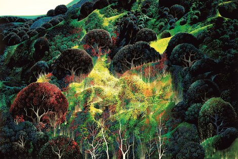 Autumn Fields AP 1990 - California Limited Edition Print - Eyvind Earle