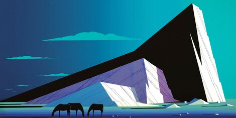 Three Horses AP 1987 Limited Edition Print - Eyvind Earle