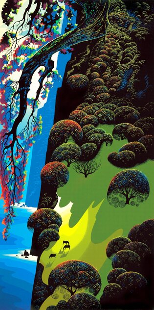 Enchanted Coast AP 1980 - California Limited Edition Print by Eyvind Earle