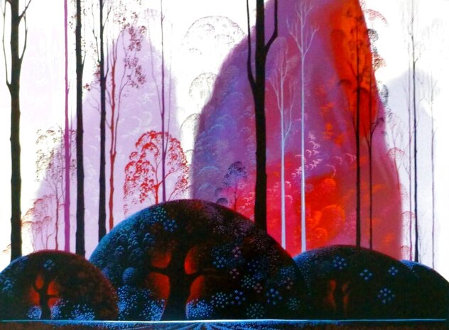 Beyond the Valley 1986 Serigraph 24x32 by Eyvind Earle - For Sale