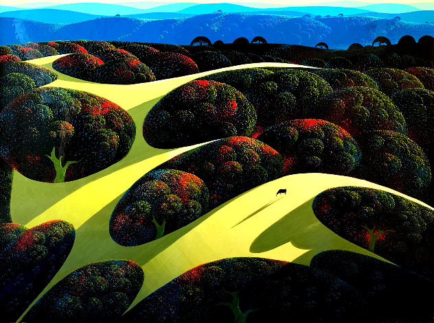 Carmel Valley Oaks 1991  35x45 Huge - California  Original Painting by Eyvind Earle