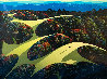 Carmel Valley Oaks 1991  35x45 Huge - California Original Painting by Eyvind Earle - 2